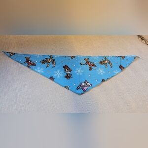 Brand New Dog Bandana - Blue with Winter Dog Characters